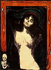 Edvard Munch Canvas Paintings - Madonna